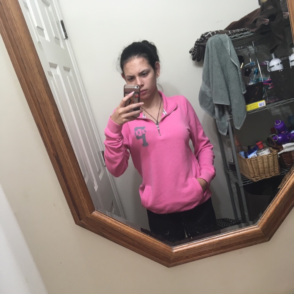PINK half zip
